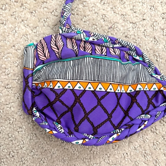 Mara Hoffman Purple Geometric Braided Rope Halter Bikini Top Women’s Sz Small - Picture 4 of 8